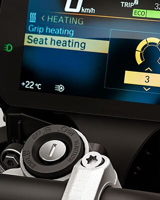 We see the heated seat.