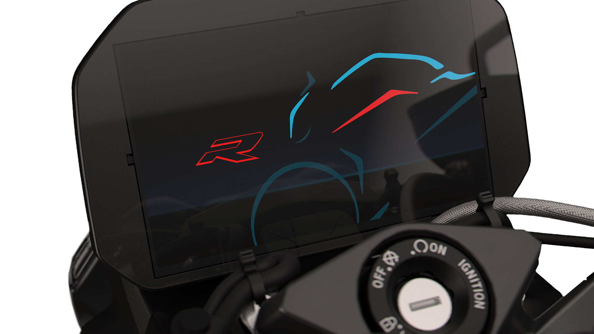 We see the TFT display of the S 1000 R.