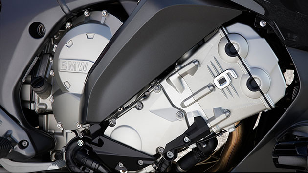 K 1600 GT multi-coloured six-cylinder in-line engine