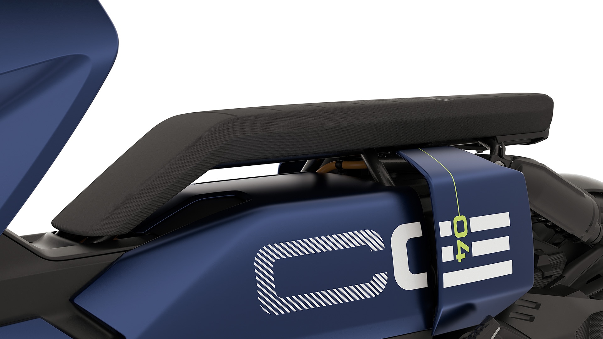 The comfort seat with seat heating on the CE 04 from BMW Motorrad