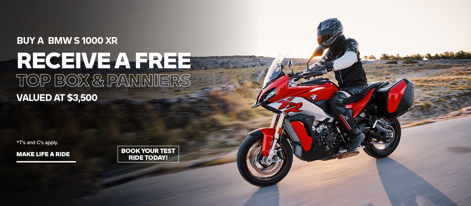 Chase new horizons. BMW S 1000 XR.
